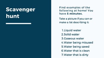 Preview of Water in the World Scavenger Hunt