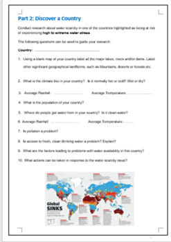 australian curriculum year 7 geography water in the world resource