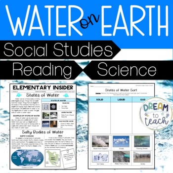 Preview of Water on Earth in Different Forms - CCSS & NGSS Aligned