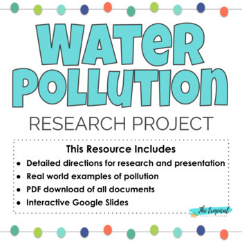 Preview of Water pollution research project - Distance Learning