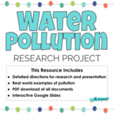 Water pollution research project - Distance Learning