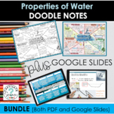 Water's Properties Doodle Notes PLUS Google Slides Add On