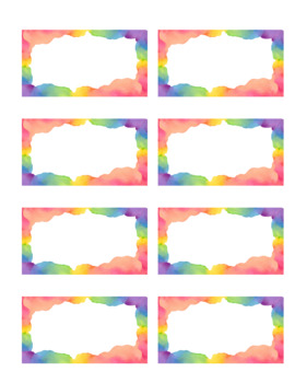 WaterColor Rainbow Classroom Decor Bundle by missmurfincreates | TpT