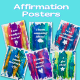 Watercolor Affirmation Posters | Classroom Decor | Bonus Desk Set