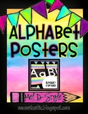 Watercolor Alphabet Posters (Color Splash Series)