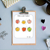 Watercolor Apples Teacher Planner Stickers