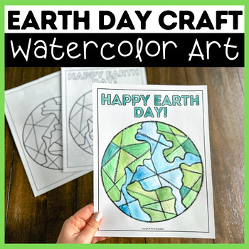 Preview of Watercolor Art Project for Earth Day | Fun Activity to Celebrate Our Planet!