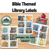 Watercolor Bible Library Labels-114 Pre-Written & 30 Blank