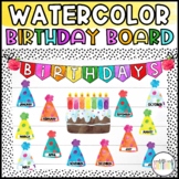 Watercolor Birthday Display
