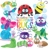 Bugs and Insects Clipart Watercolor