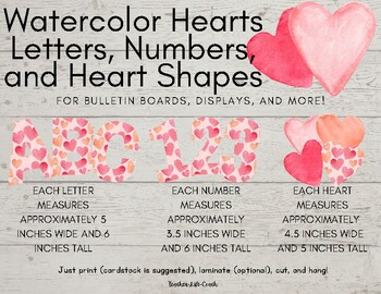 Pink Watercolor Bulletin Board Letters