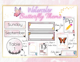 Preview of Watercolor Butterfly Theme Bundle!!