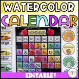 Watercolor Calendar Pack