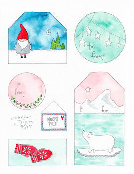 Printable Christmas gift tags for Christmas present gifts and party fa –  randomcreativemoments