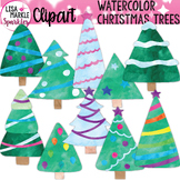 Christmas Tree Clipart Watercolor - Christmas Clipart