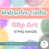 Watercolor Circles Clip Art Images