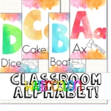 Watercolor Classroom Alphabet!