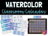 Watercolor Classroom Calendar