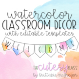 Watercolor Classroom Decor