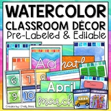 Watercolor Classroom Decor | Classroom Decor Themes