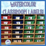 Watercolor Classroom Labels