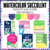 Watercolor Classroom Rules Posters {EDITABLE}