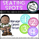 Watercolor Classroom Seating Spots