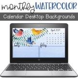 Watercolor Desktop Calendar Backgrounds