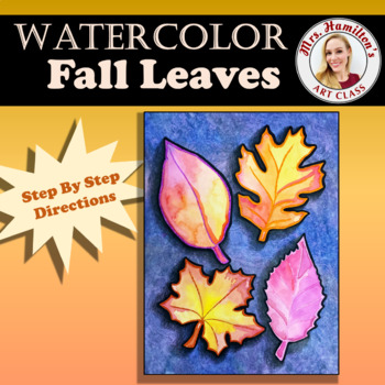 Preview of Watercolor Fall Leaves