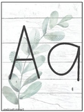 Watercolor Farmhouse Alphabet Posters