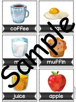 Syllable Sort With Food (Includes Recording Sheet) by Conifers and Kinders