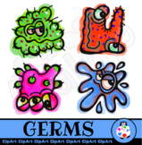 Watercolor Germ Clip Art