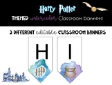 Watercolor Harry Potter Themed Classroom Banners - Editable