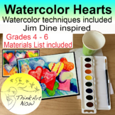 Art Lesson - How to Paint Watercolor Hearts  Watercolor Te
