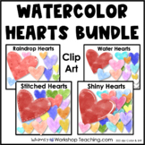 Watercolor Hearts Clip Art - Whimsy Workshop Teaching