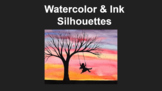 Watercolor & Ink Silhouettes