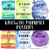 Growth Mindset Posters for Watercolor Theme