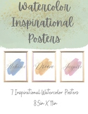 Watercolor Inspirational Posters