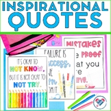 Watercolor Inspirational Quotes Posters Classroom Décor