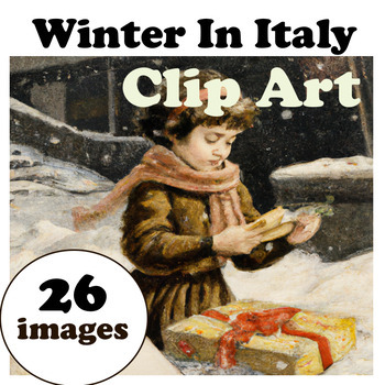 Preview of Christmas in Italy | Italian Winter Clip Art