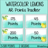 Watercolor Lemons AR Book Points Tracker Display