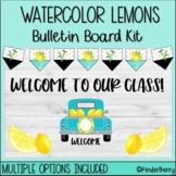 Watercolor Lemons Back to School Bulletin Board Kit