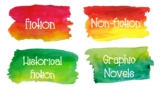 Watercolor Library Labels