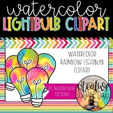 Watercolor Lightbulb Clipart