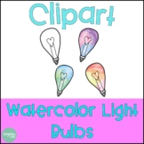 Watercolor Lightbulbs {Little Country Teacher Designs Clipart}