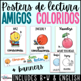 Colorful Characters Spanish Reading Posters