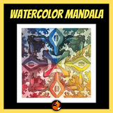 Watercolor Painting Color Theory Color Wheel Mandala Middl