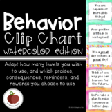 Behavior Chart - Mix & Match - Growth Mindset - Watercolor