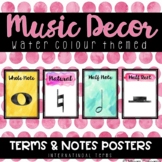 Watercolor Music Posters (U.S. Terms)