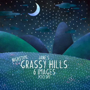 grassy hill clipart